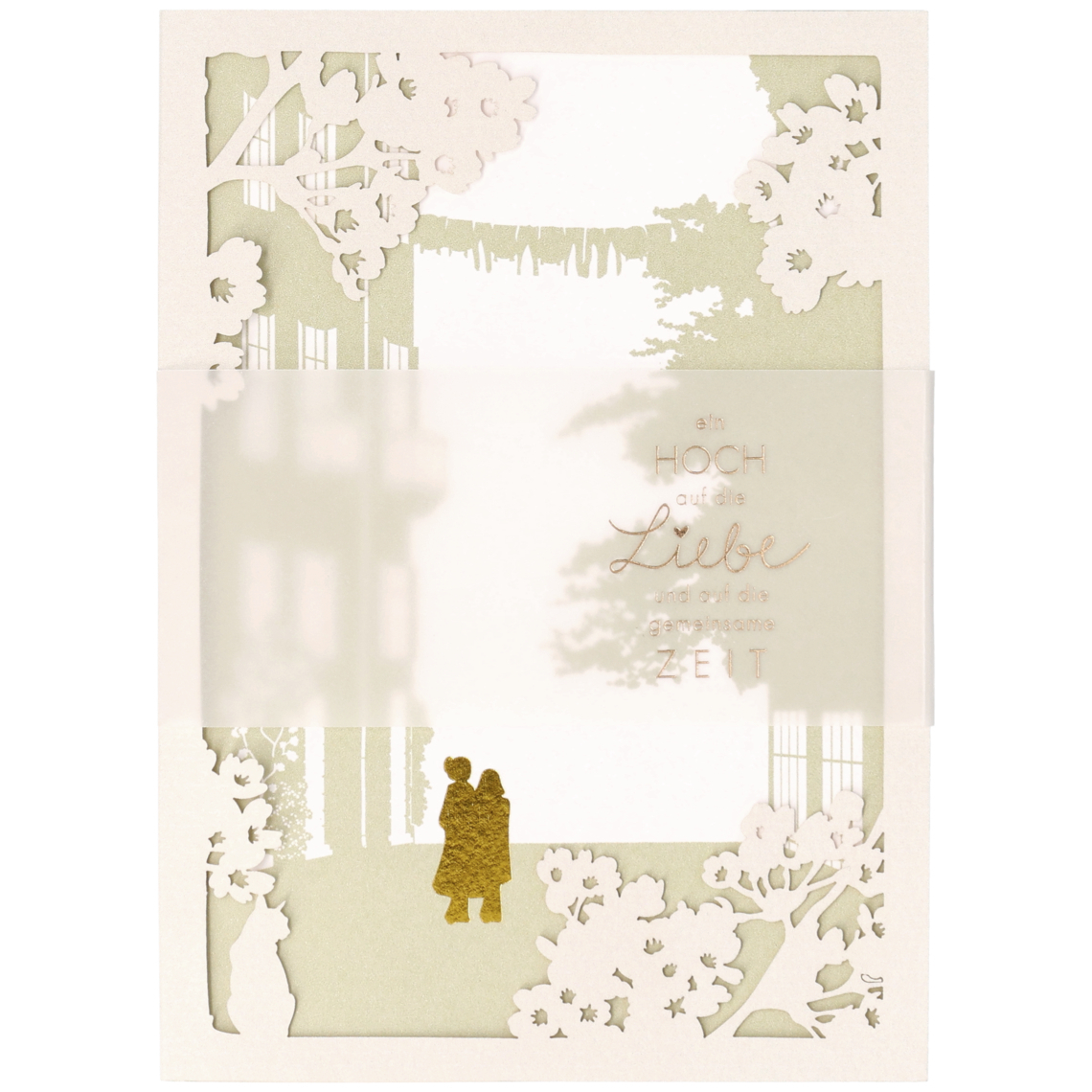 Blütenstadt Karte "Ein Hoch auf die Liebe" 