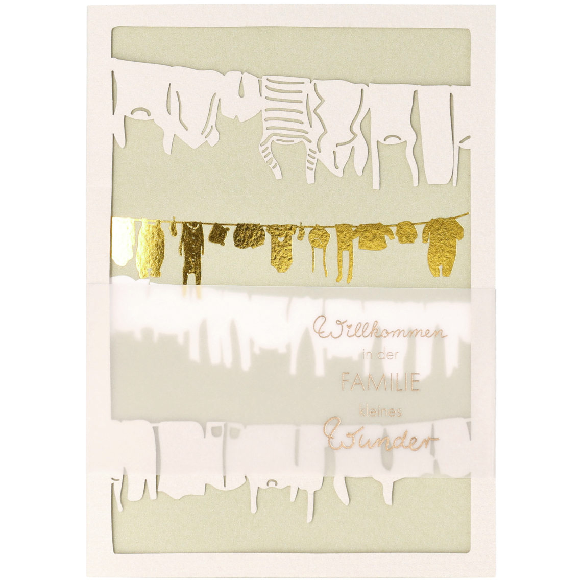 Blütenstadt Karte "Willkommen kleines Wunder" 