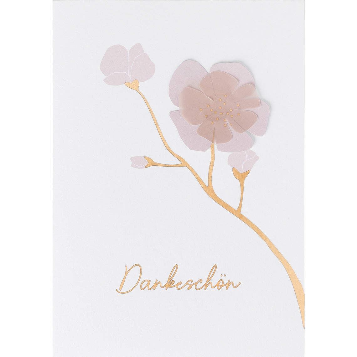 Sanfter Frühling Karte "Dankeschön" 