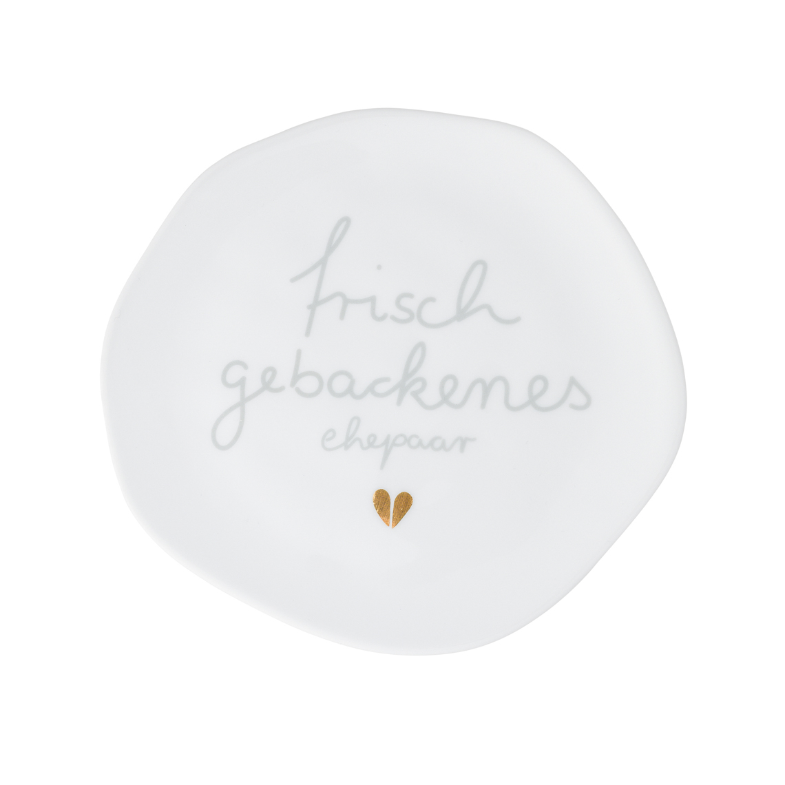 Hochzeit. Kleiner Teller "Frisch gebackenes Ehepaar" 