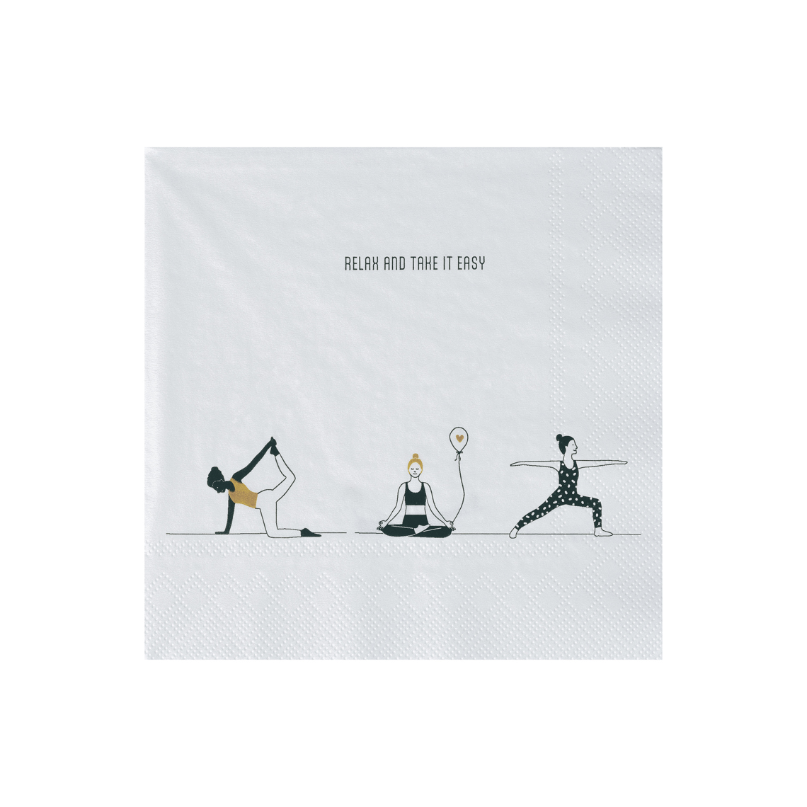 Lunchservietten "Relax and take it easy" 