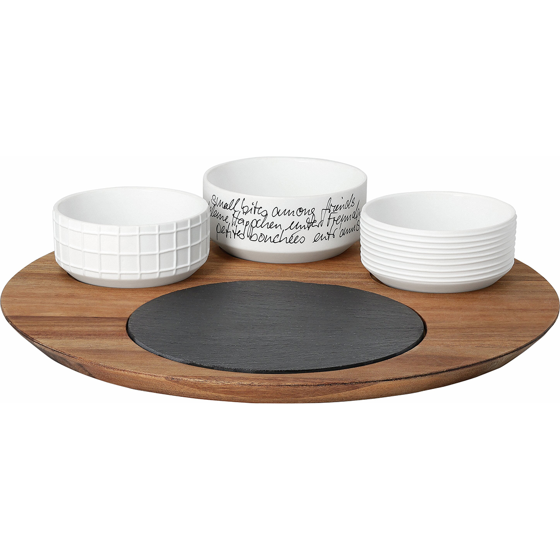 Häppchenweise. Servierbrett "Gemeinsam" 