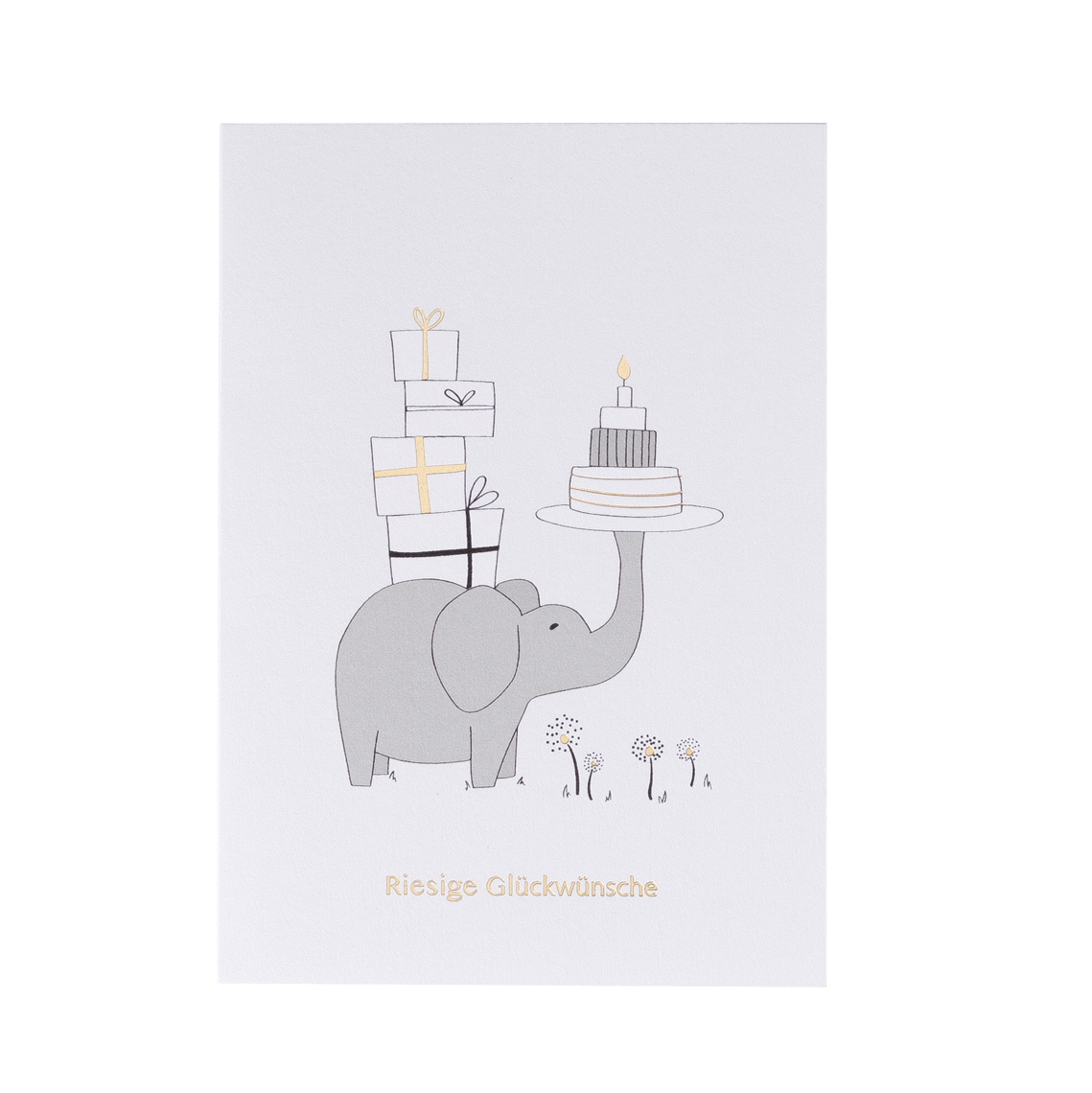 Glücksgeschichte Karte "Riesige Glückwünsche" 