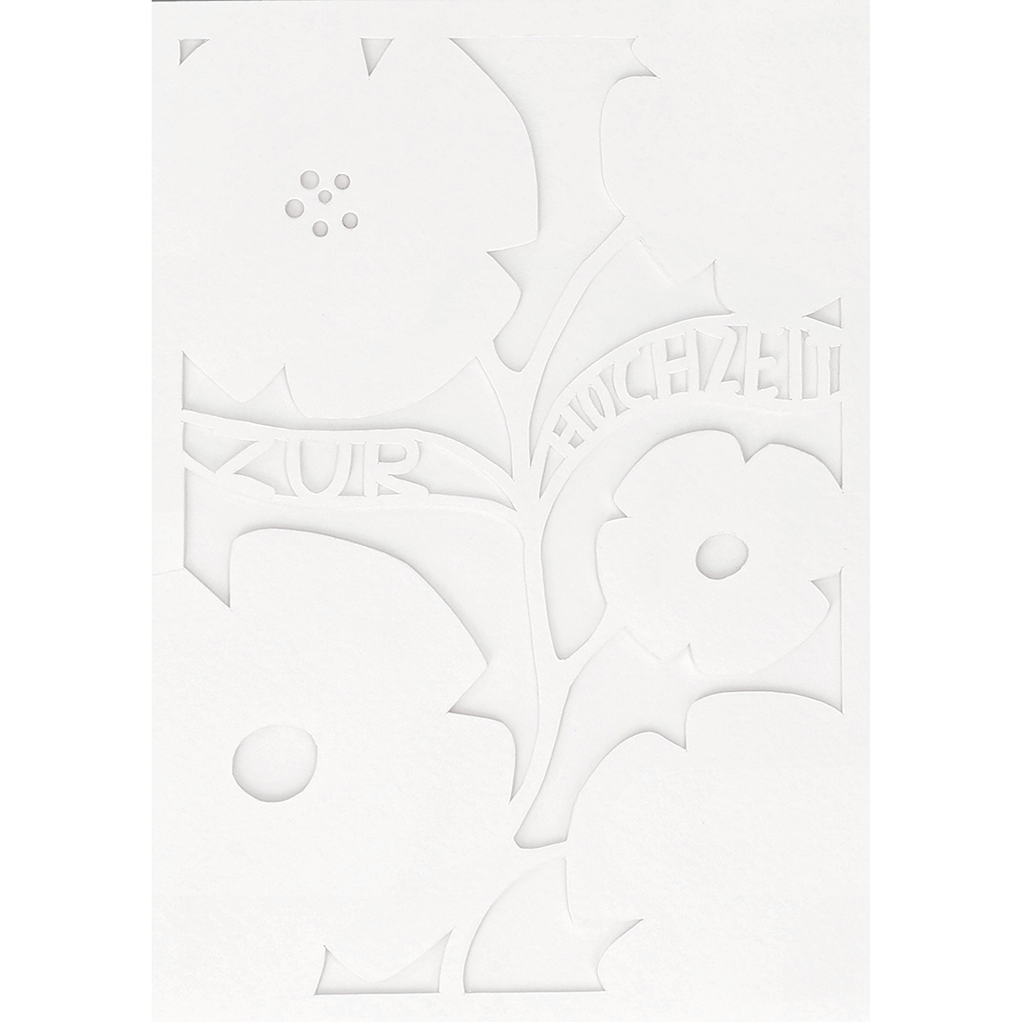 Grußkarte. Das blühende Leben "Zur Hochzeit" 