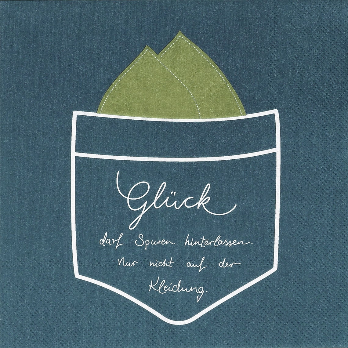 Lunchservietten "Glück darf Spuren hinterlassen" 