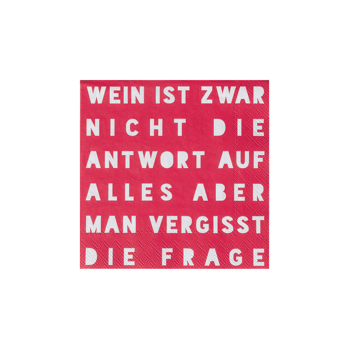 Cocktailservietten "Wein ist zar nicht die Antwort..." 