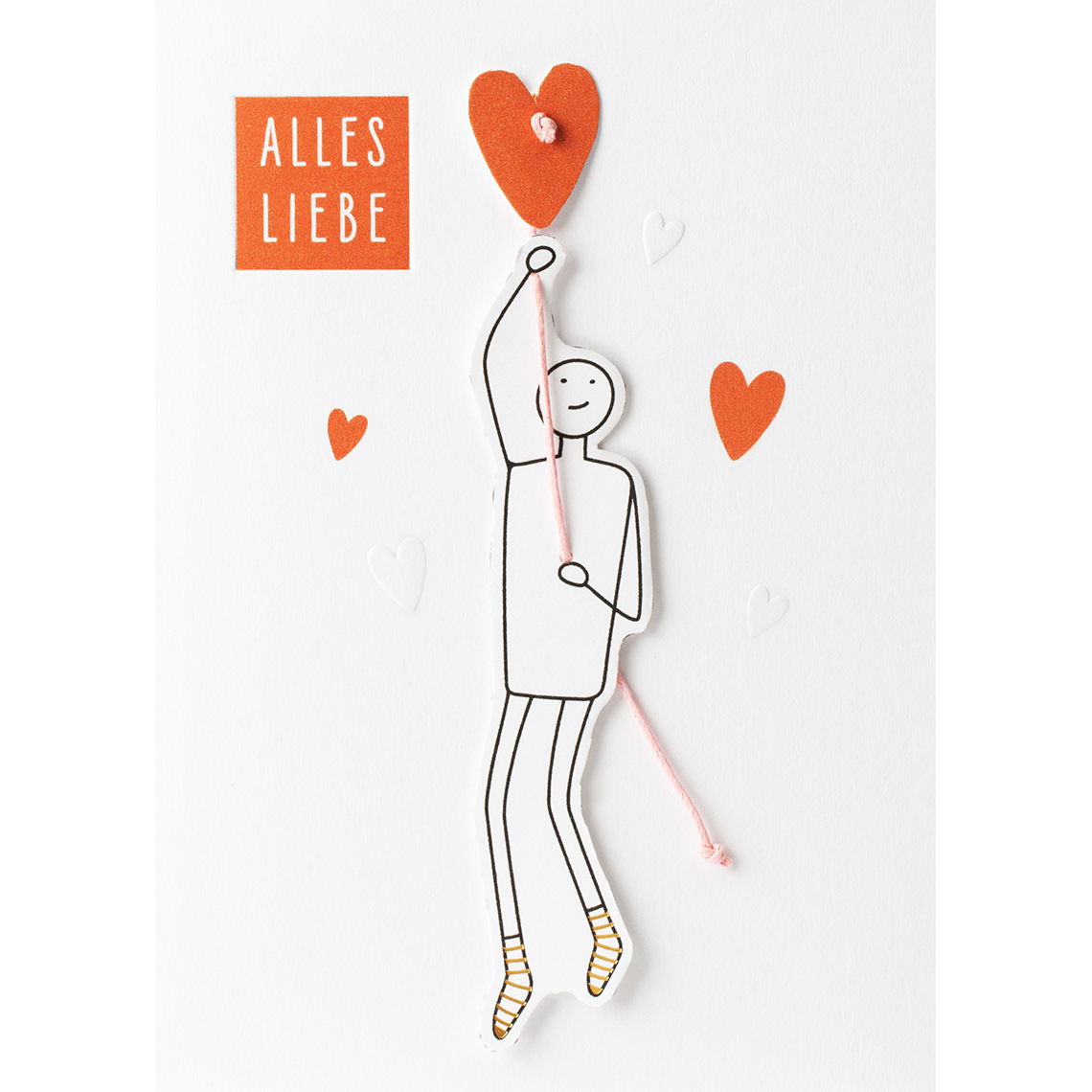 Glücksboten Karte "Alles Liebe" 