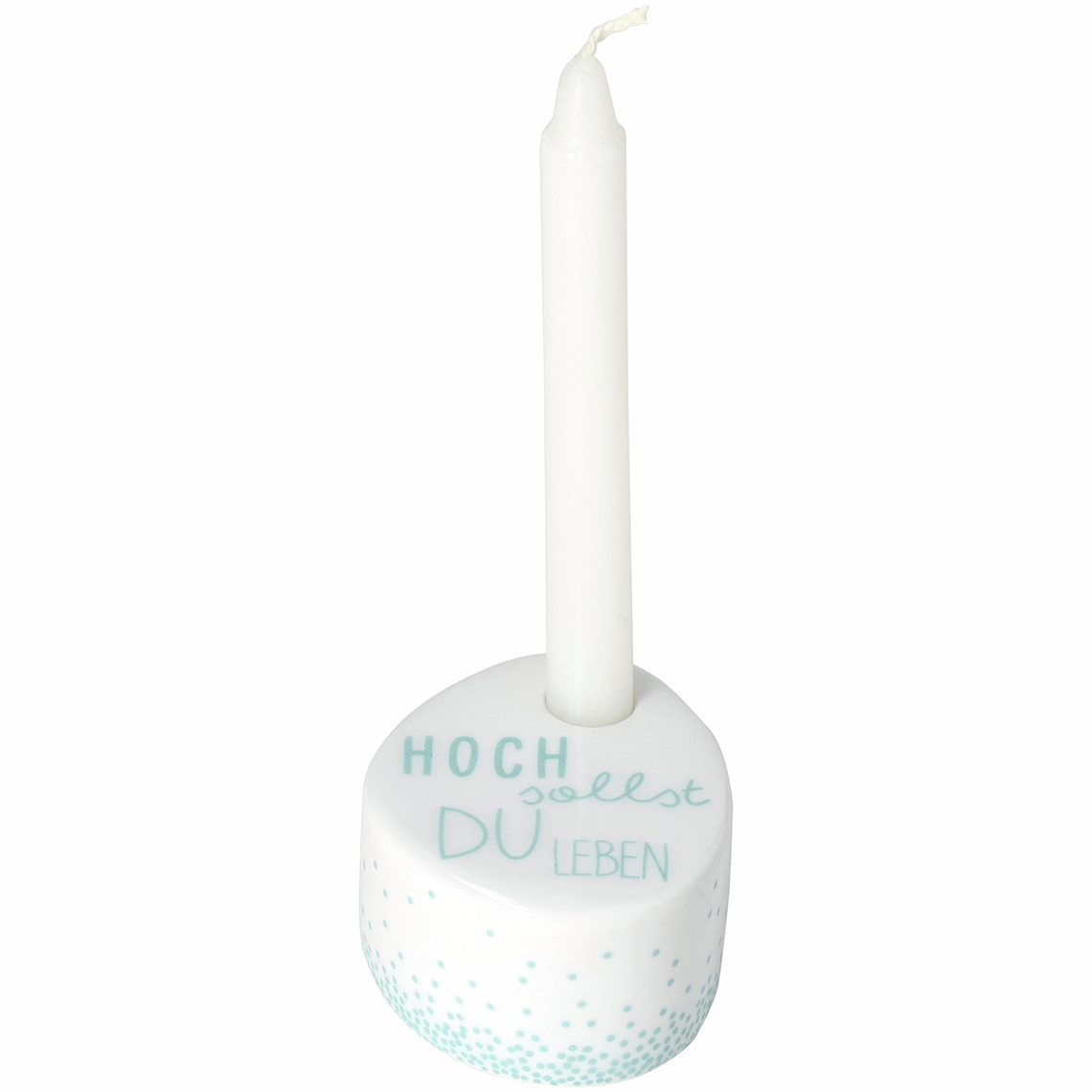 Geburtstag. Wunschkerze "Hoch sollst du leben" 