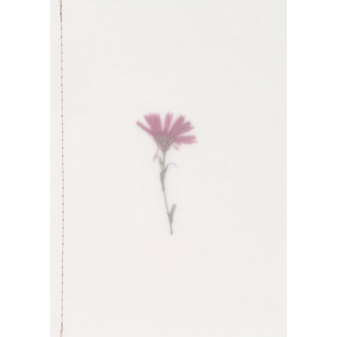 Genähte Transparentpapierkarte "Blumen" 