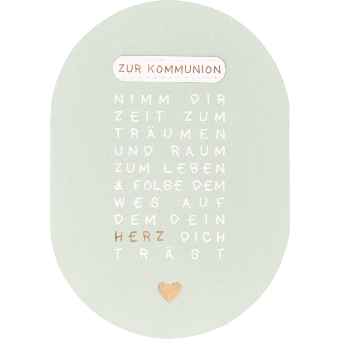 Glaubensfreude. Karte "Kommunion" 