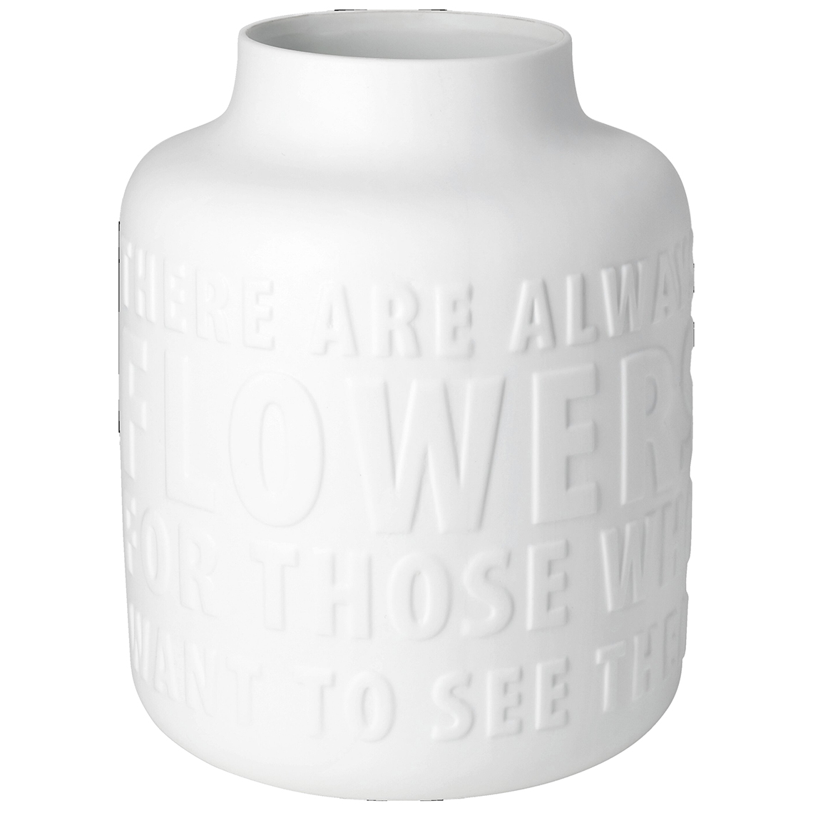 Wortwelten. Vase "There are always flowers" 