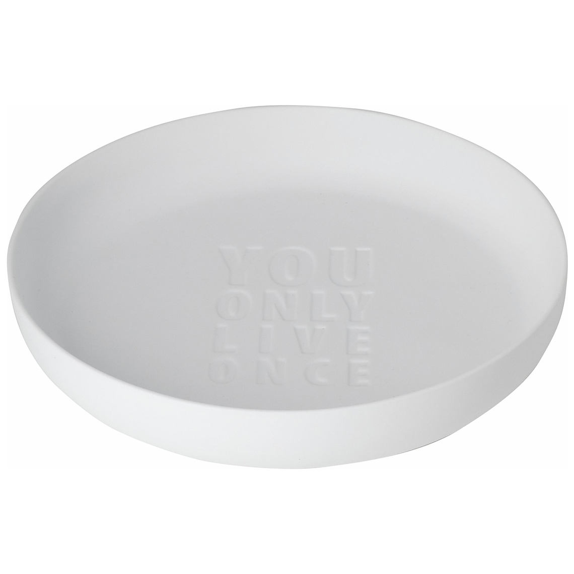 Wortwelten. Schale "You only live once" 
