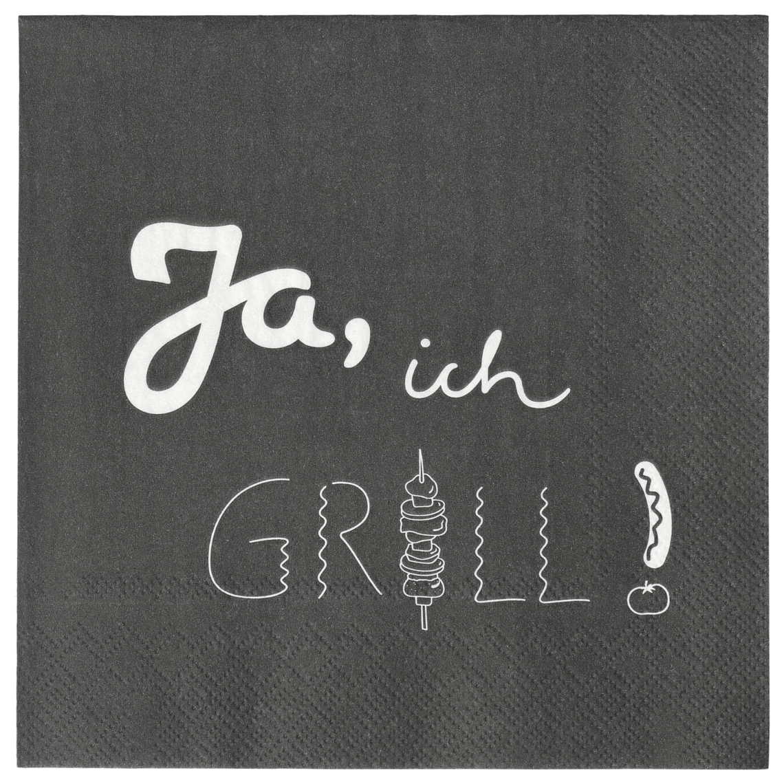 Lunchserviette "Ja, ich grill!" 