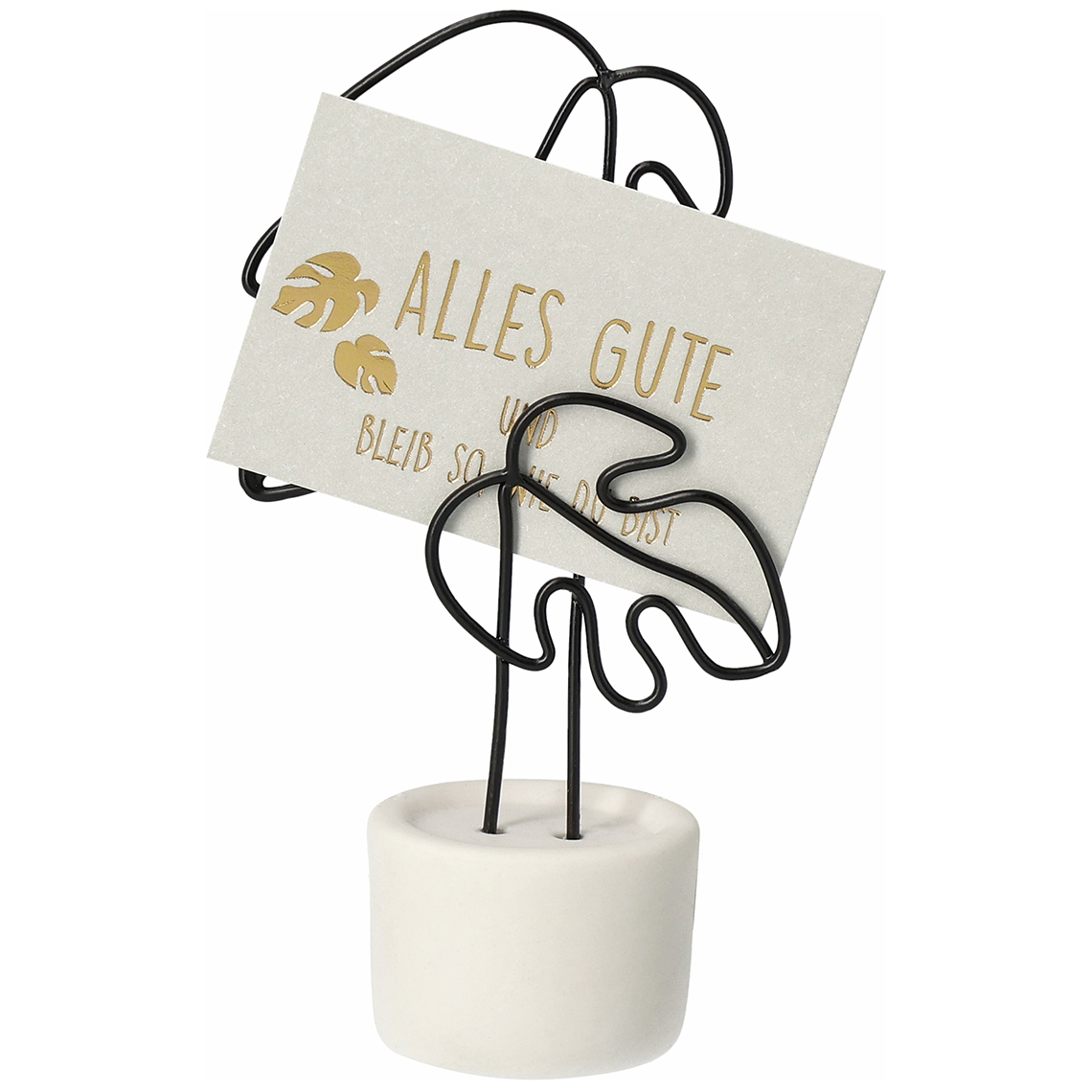 Kartenhalter. Grußgarten "Alles Gute" 
