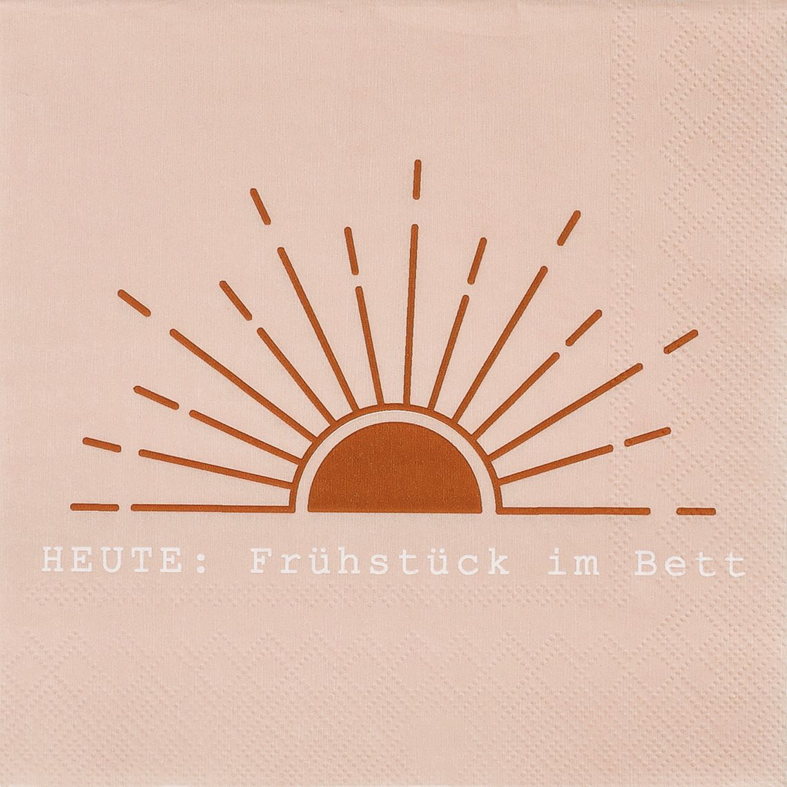 Lunchservietten "Heute: Frühstück am Bett" 