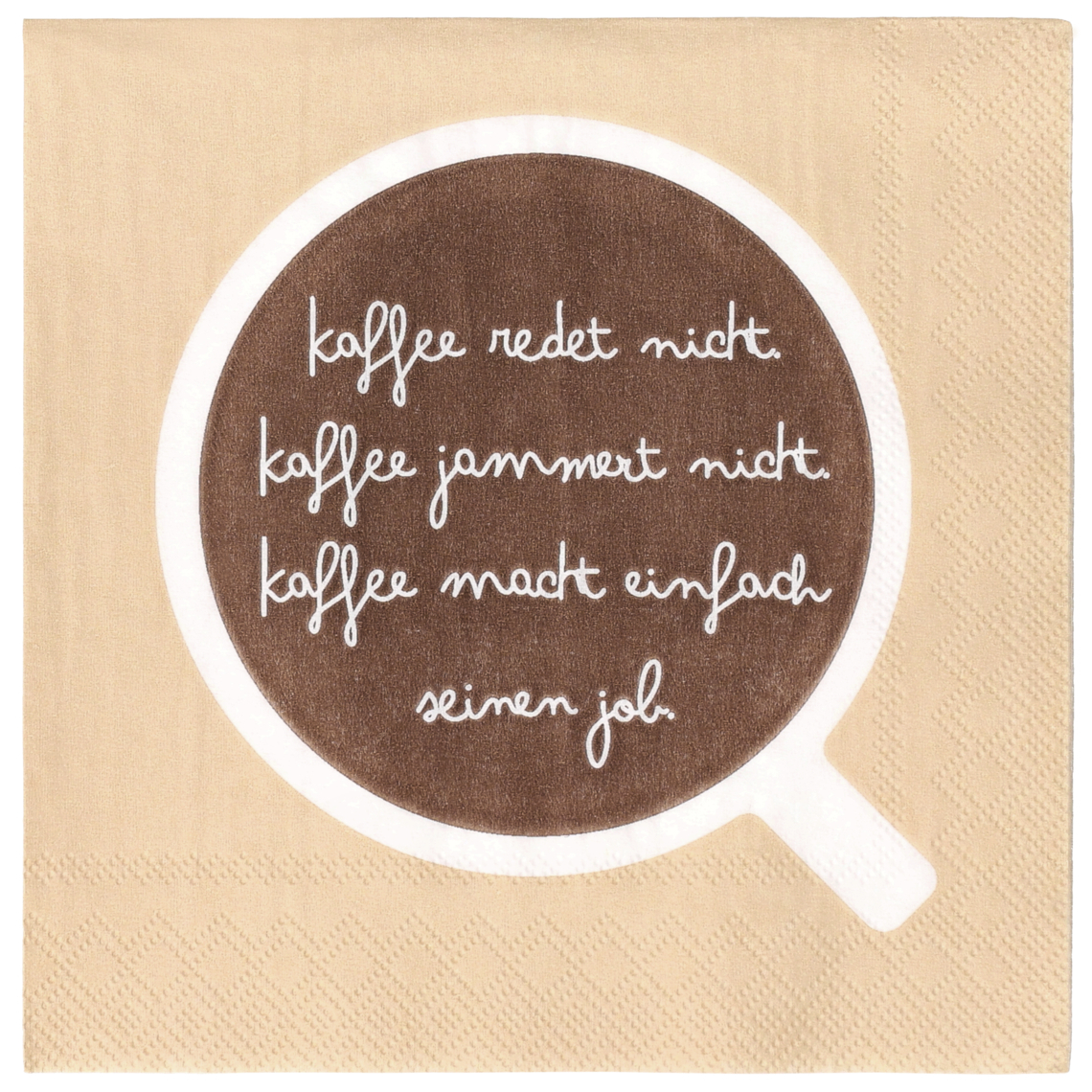 Cocktailserviette "Ich mag Kaffee" 