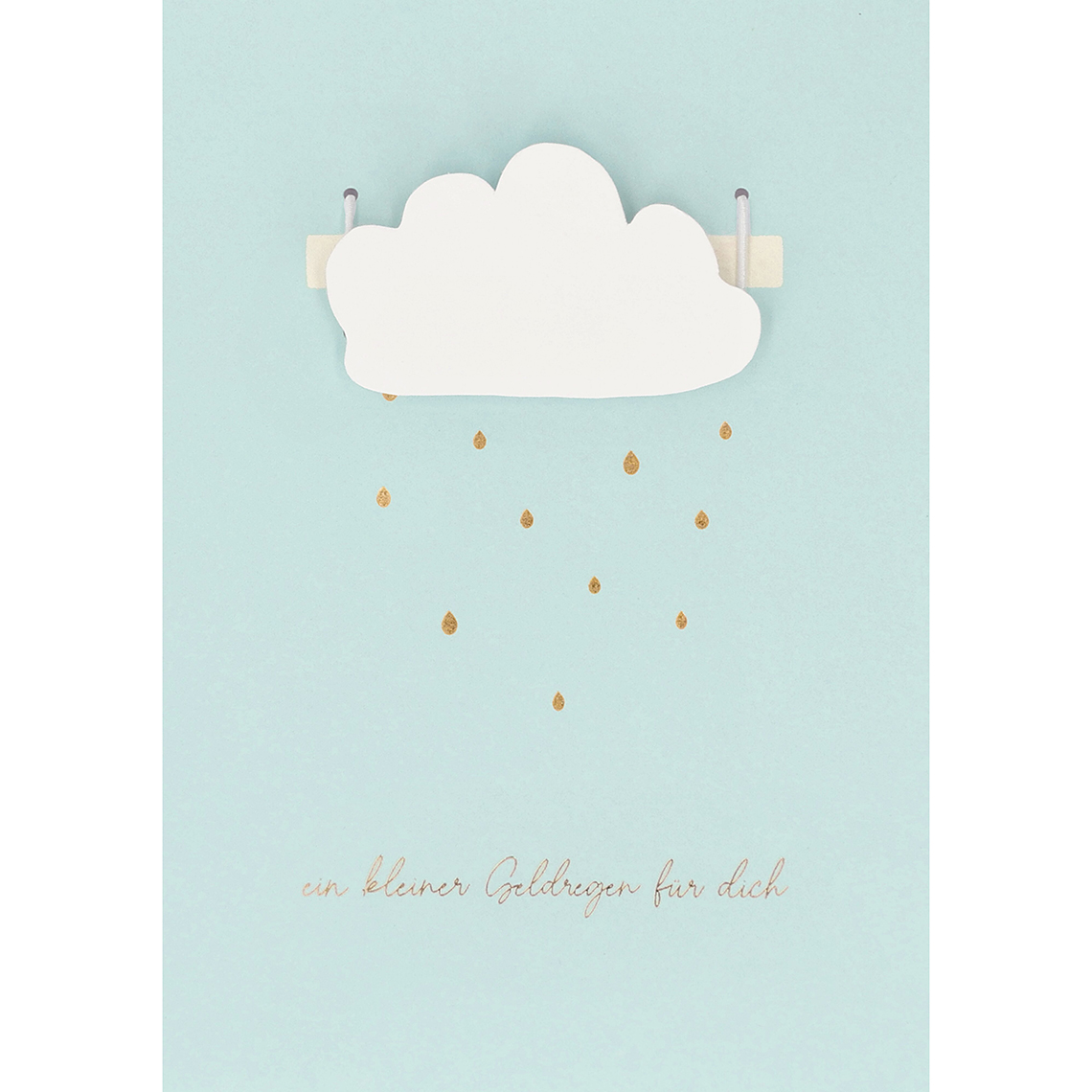 Geldgeschenke Karte "Ein kleiner Geldregen für dich" 