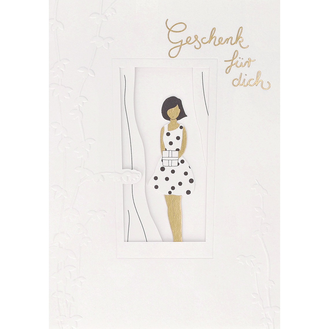 Fenstergeflüsterkarte "Geschenk für dich" 