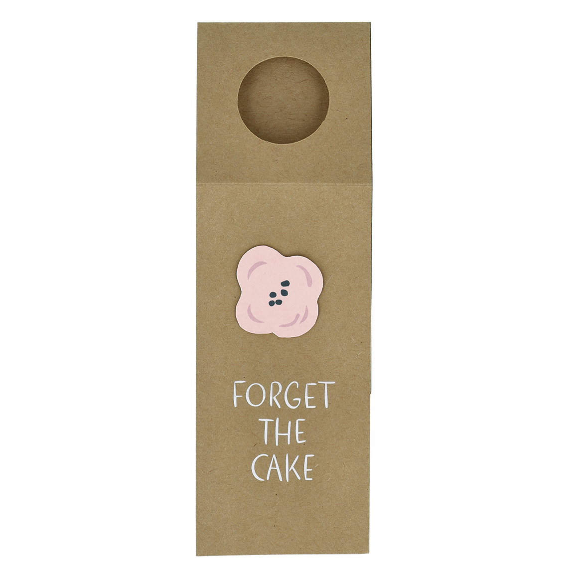 Geburtstag. Flaschengrüße "Forget the cake" 