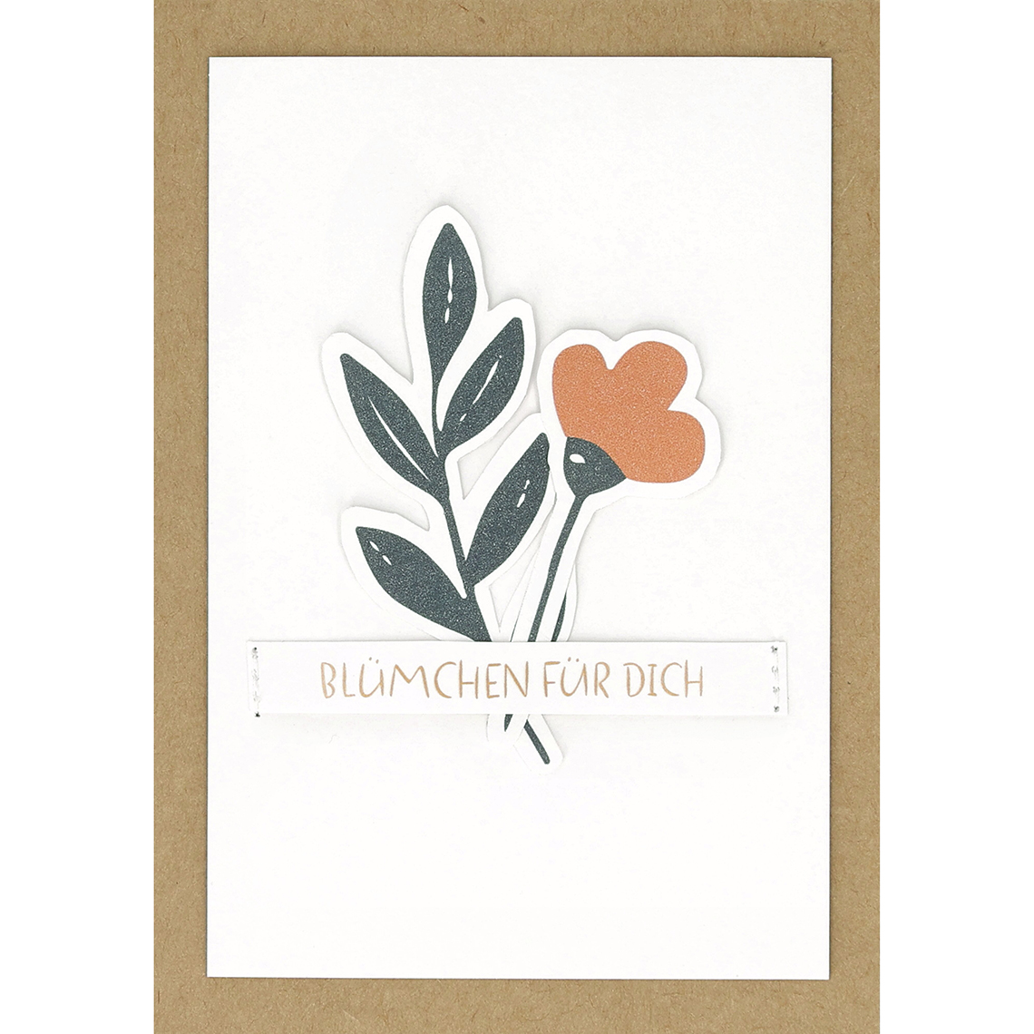 Karten. Blümchenkarte "Blümchen für dich" 