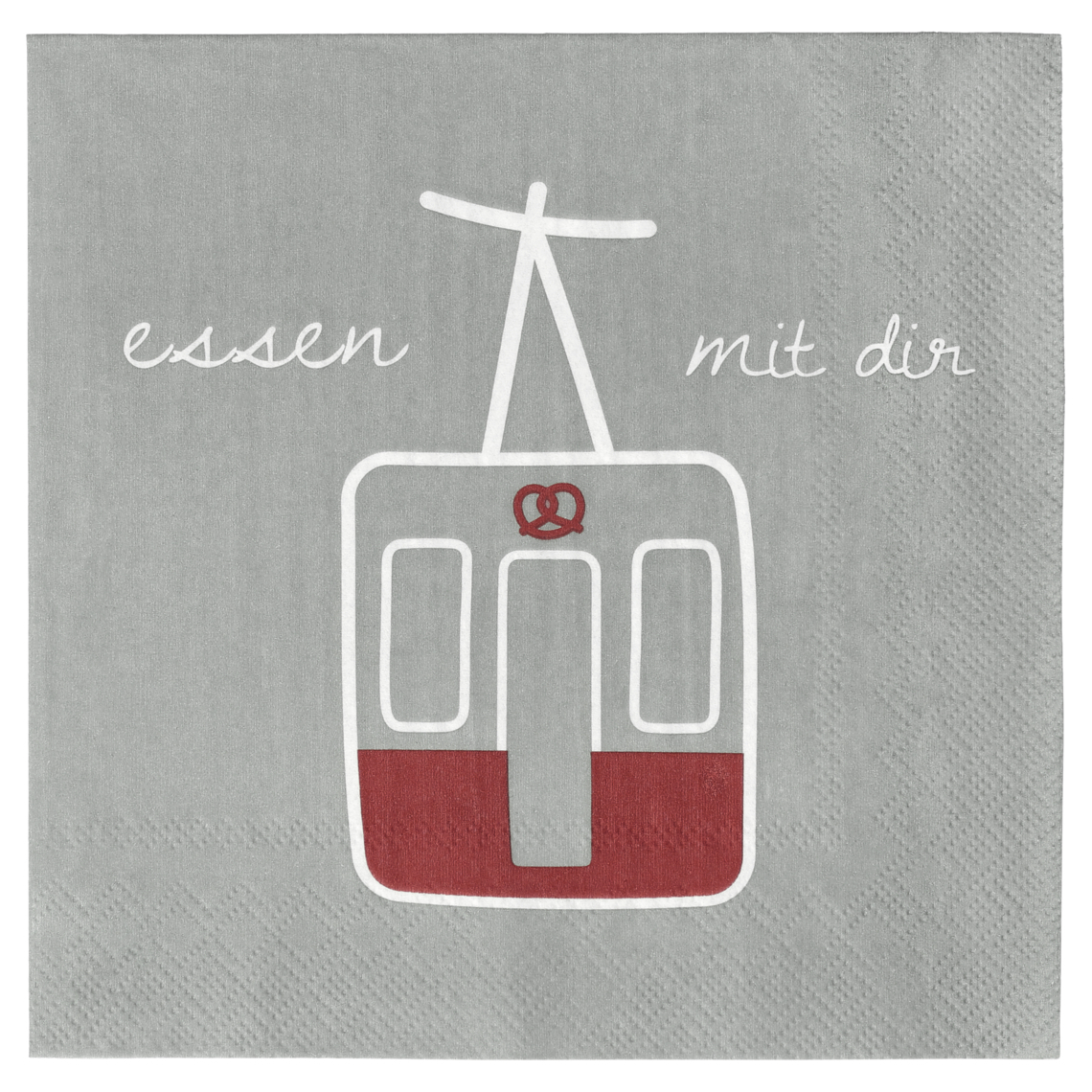 Bergluft. Lunchservietten "essen mit dir..." 