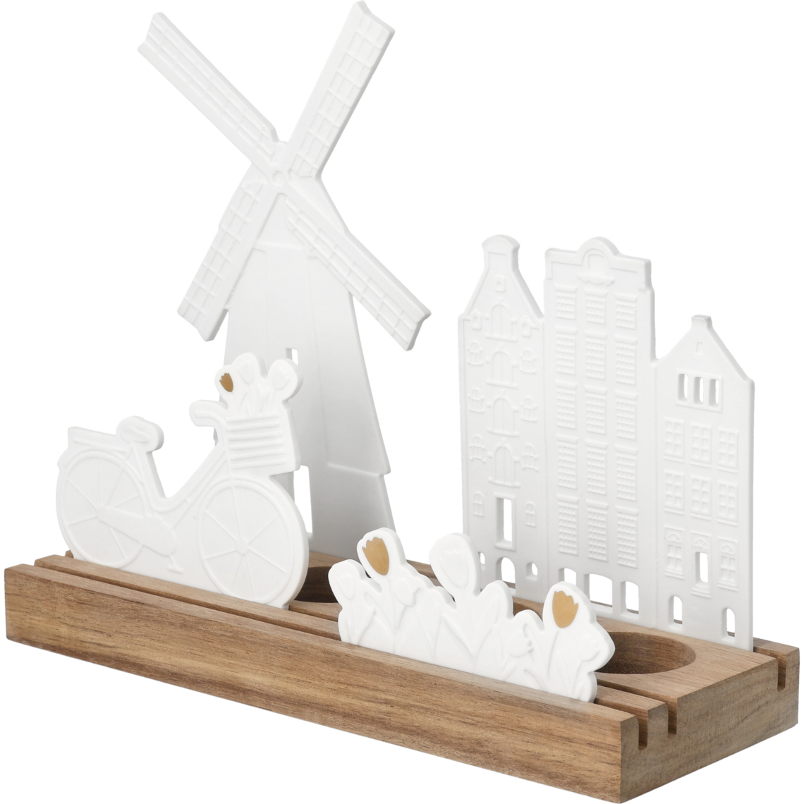 Stadtgeflüster. Lichtobjekt "Landsilhouette Niederlande" 