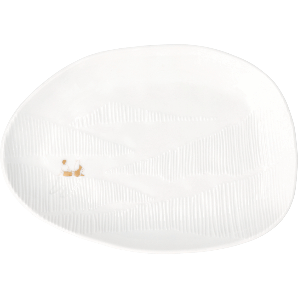 Bildergeschichten Fernweh. Teller "Blick in die Ferne" 