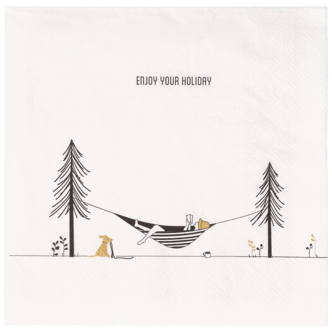 Hobby. Lunchserviette. "Enjoy your Holidays" 