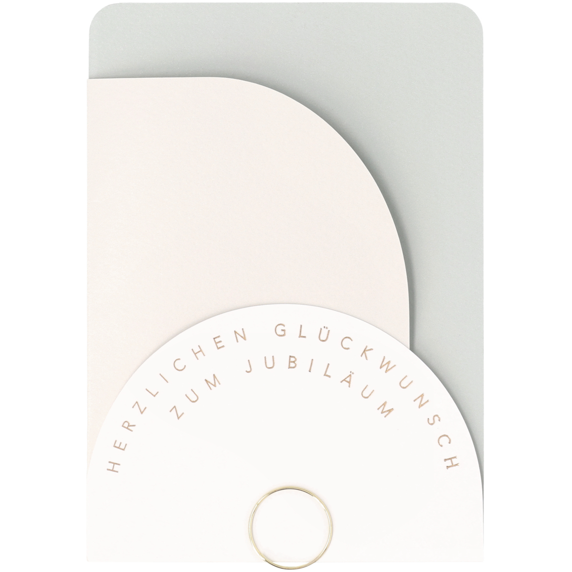 Jubiläum Klappkarte "Herzlichen Glückwunsch zum Jubiläum" 