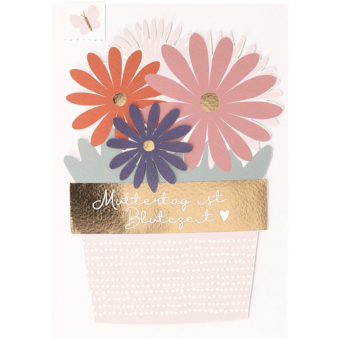 Blumenkarte "Muttertag ist Blütezeit" 