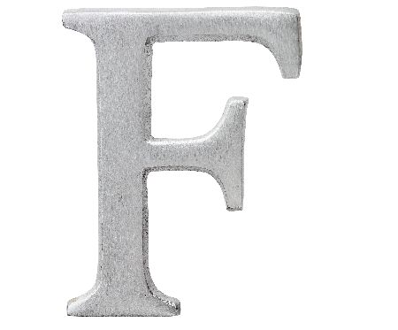 RÄDER Online-Shop | Aluminium Buchstabe "F" | online kaufen