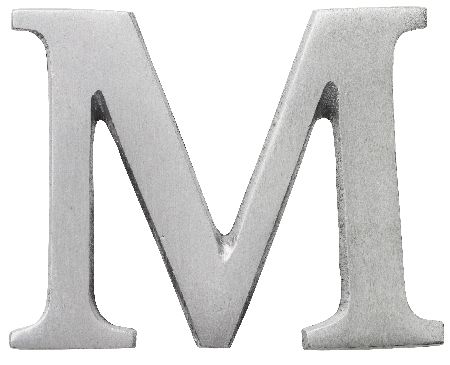 RÄDER Online-Shop | Aluminium Buchstabe "M" | online kaufen