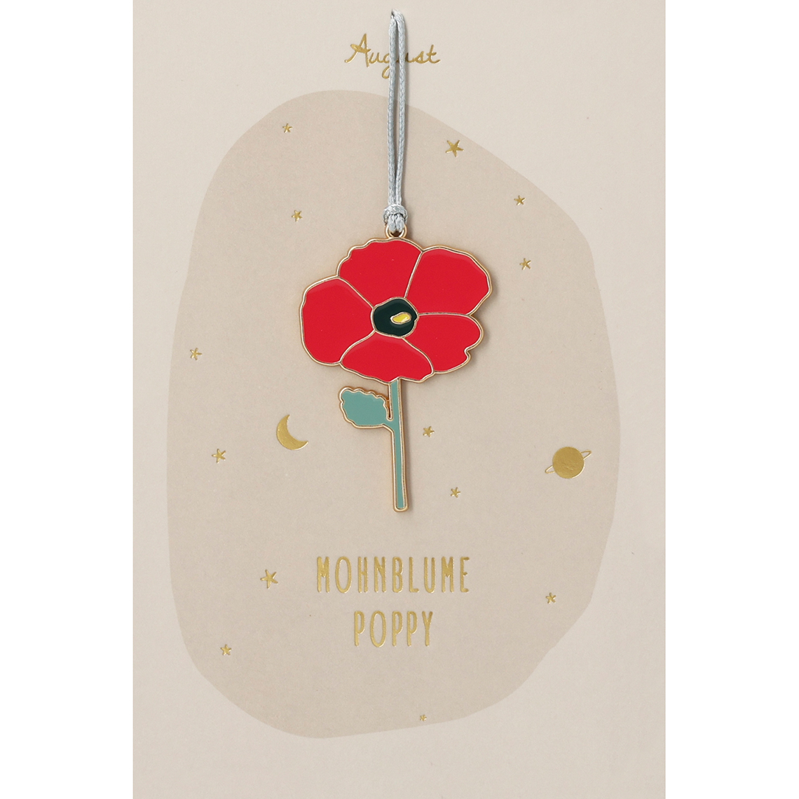 Trevoly. Geburtsmonatsblume "Mohnblume - August" 