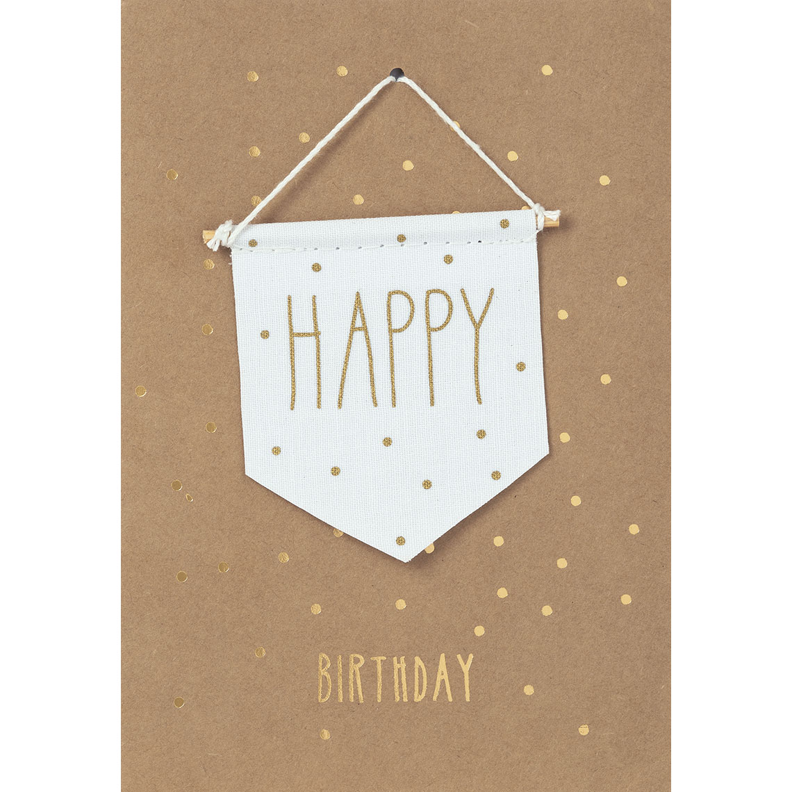 Wimpelkarte "Happy Birthday" 