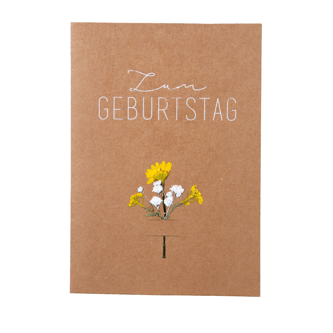 Blumenkarte "Zum Geburtstag" 