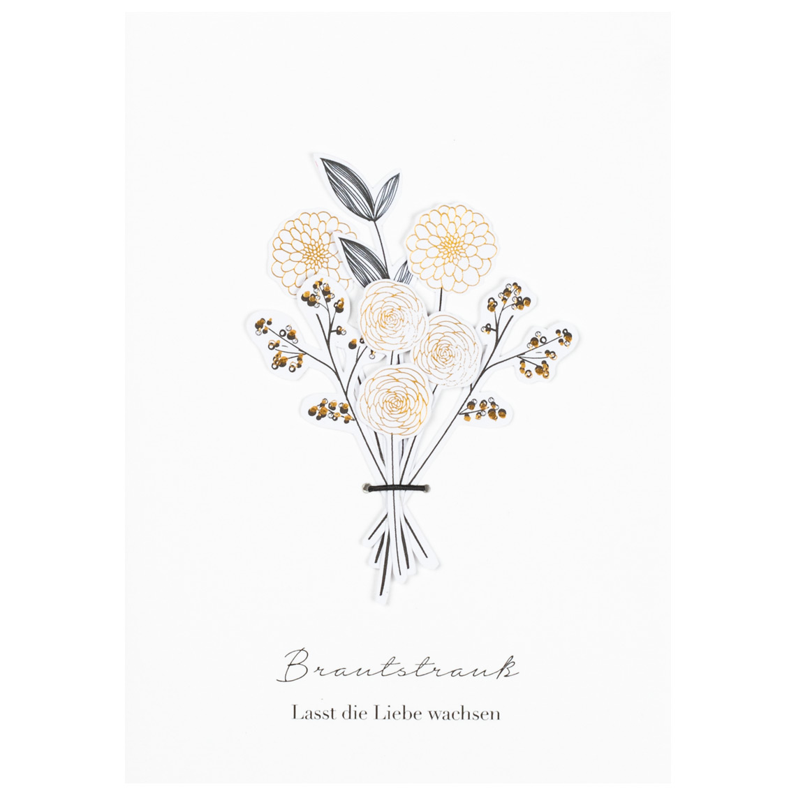 Blumenstraußkarte "Brautstrauß" 