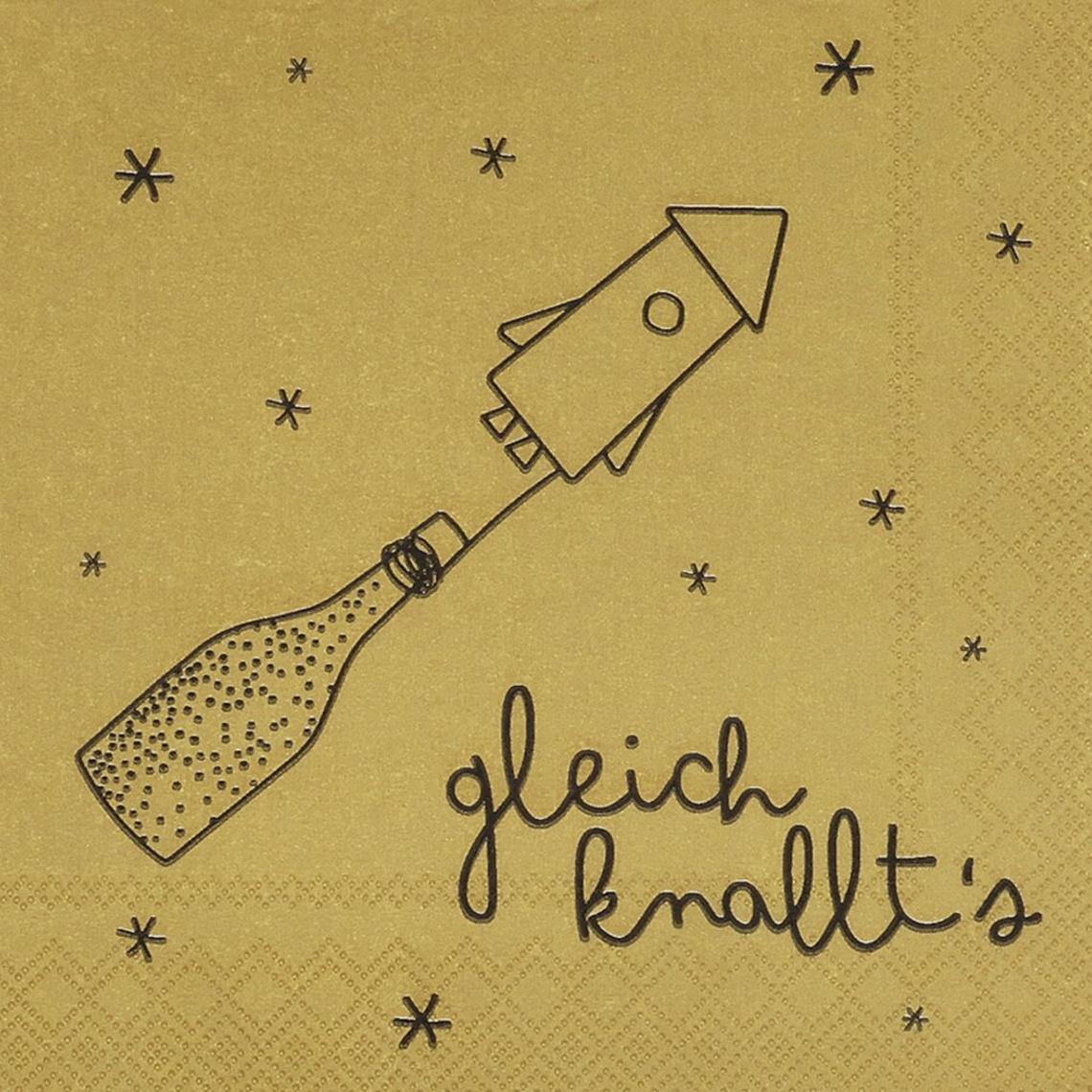 Cocktailservietten "Gleich knallt's" 