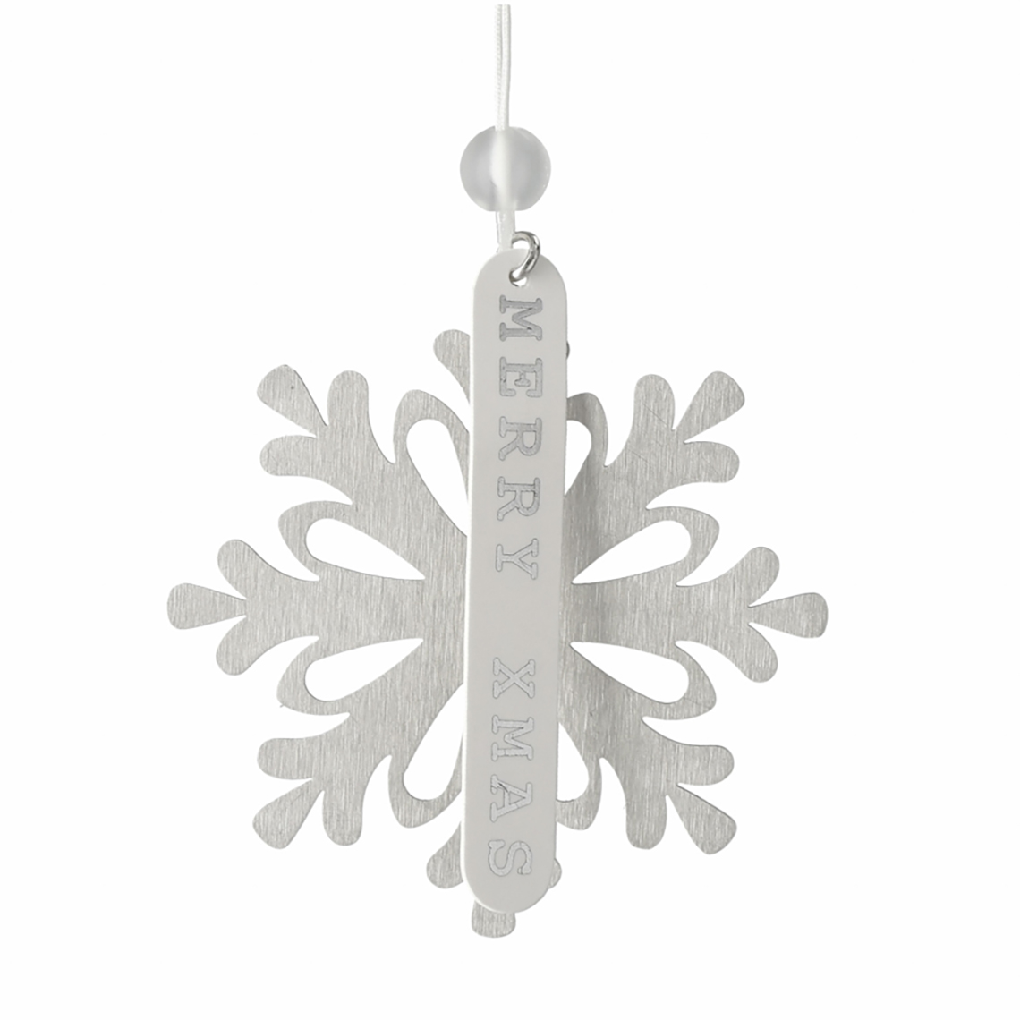 Eisblumen. Anhänger "Merry Xmas" 