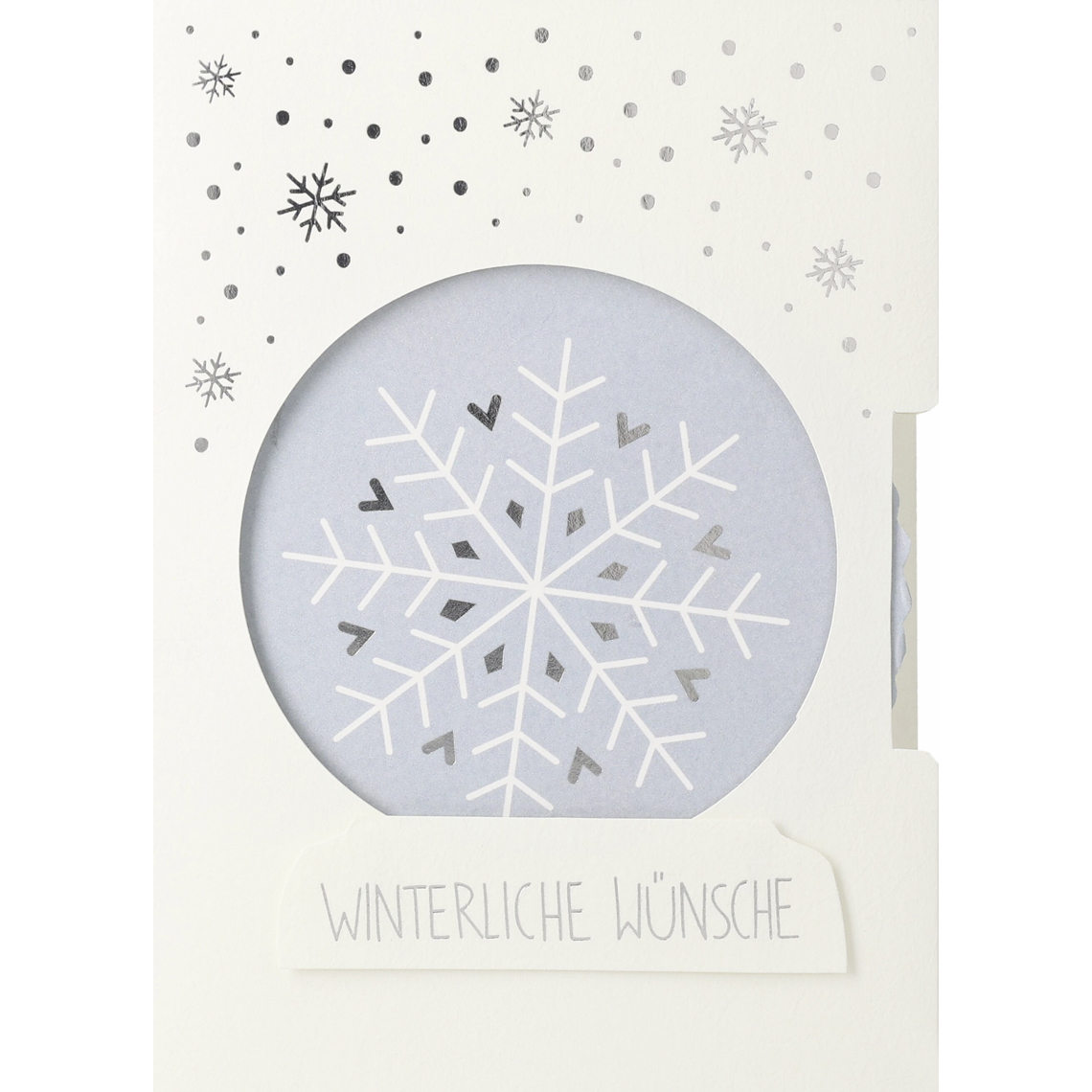 Schneekugelkarte "Winterliche Wünsche" 