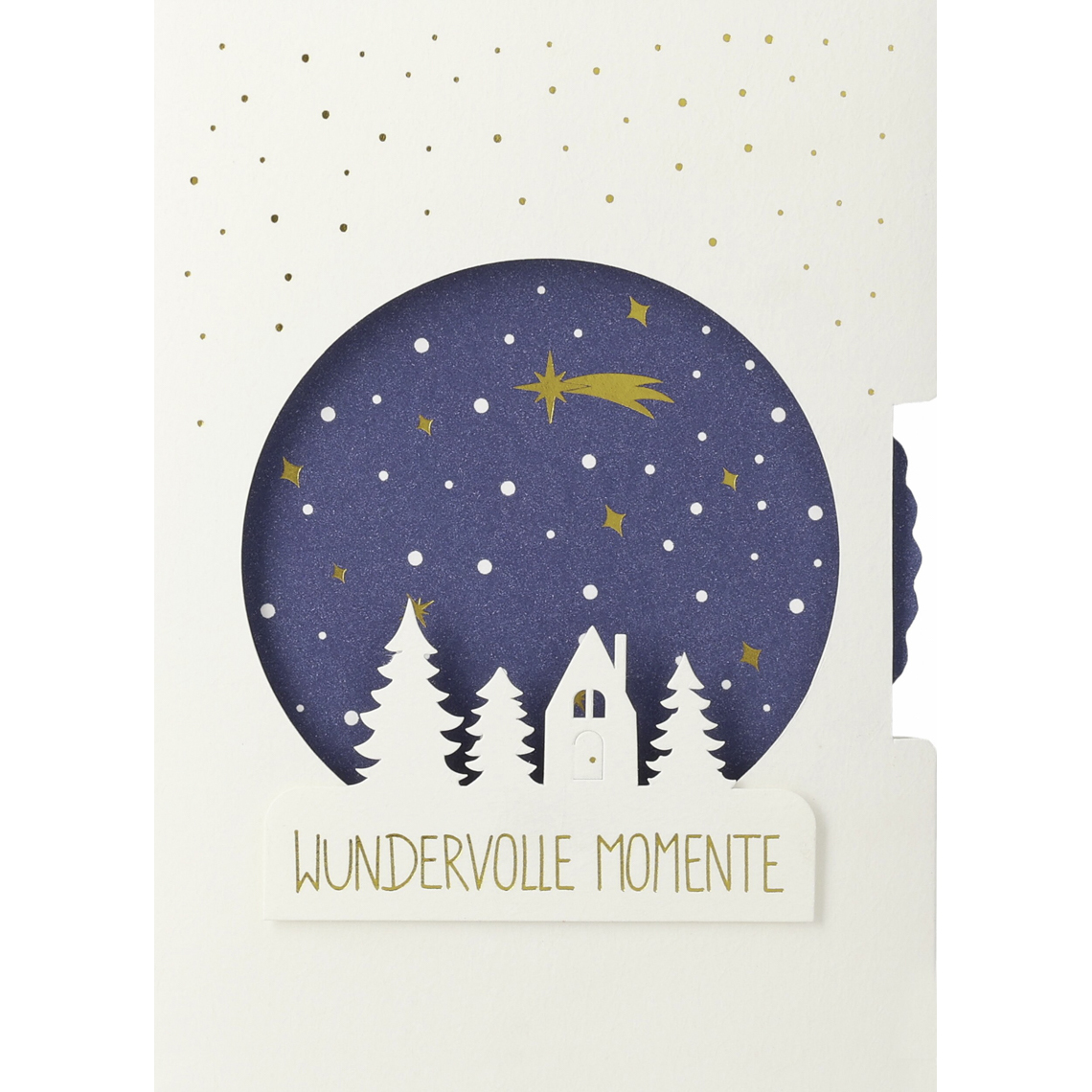 Schneekugelkarte "Wundervolle Momente" 