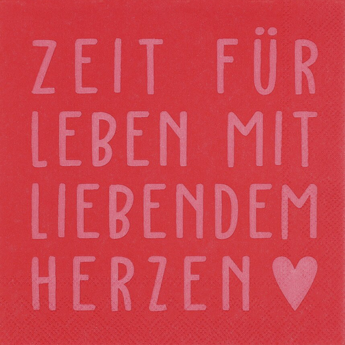Cocktailservietten "Zeit für Leben" 