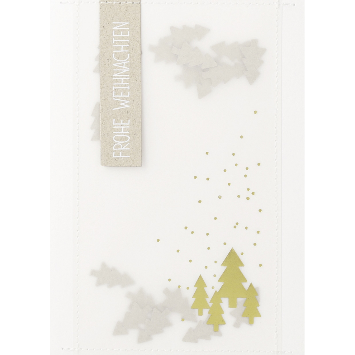 Weihnachtstütchen Karte "Frohe Weihnachten" 