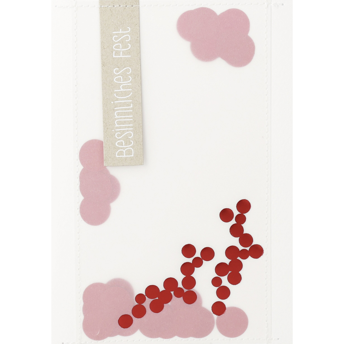 Weihnachtstütchen Karte "Besinnliches Fest" 