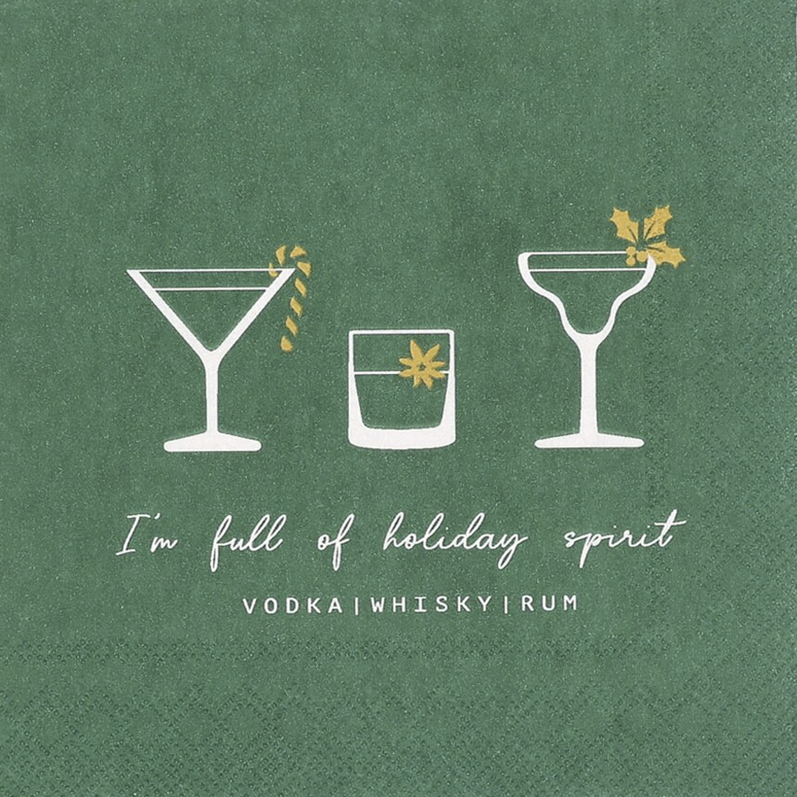 Cocktailservietten "Holiday spirit" 