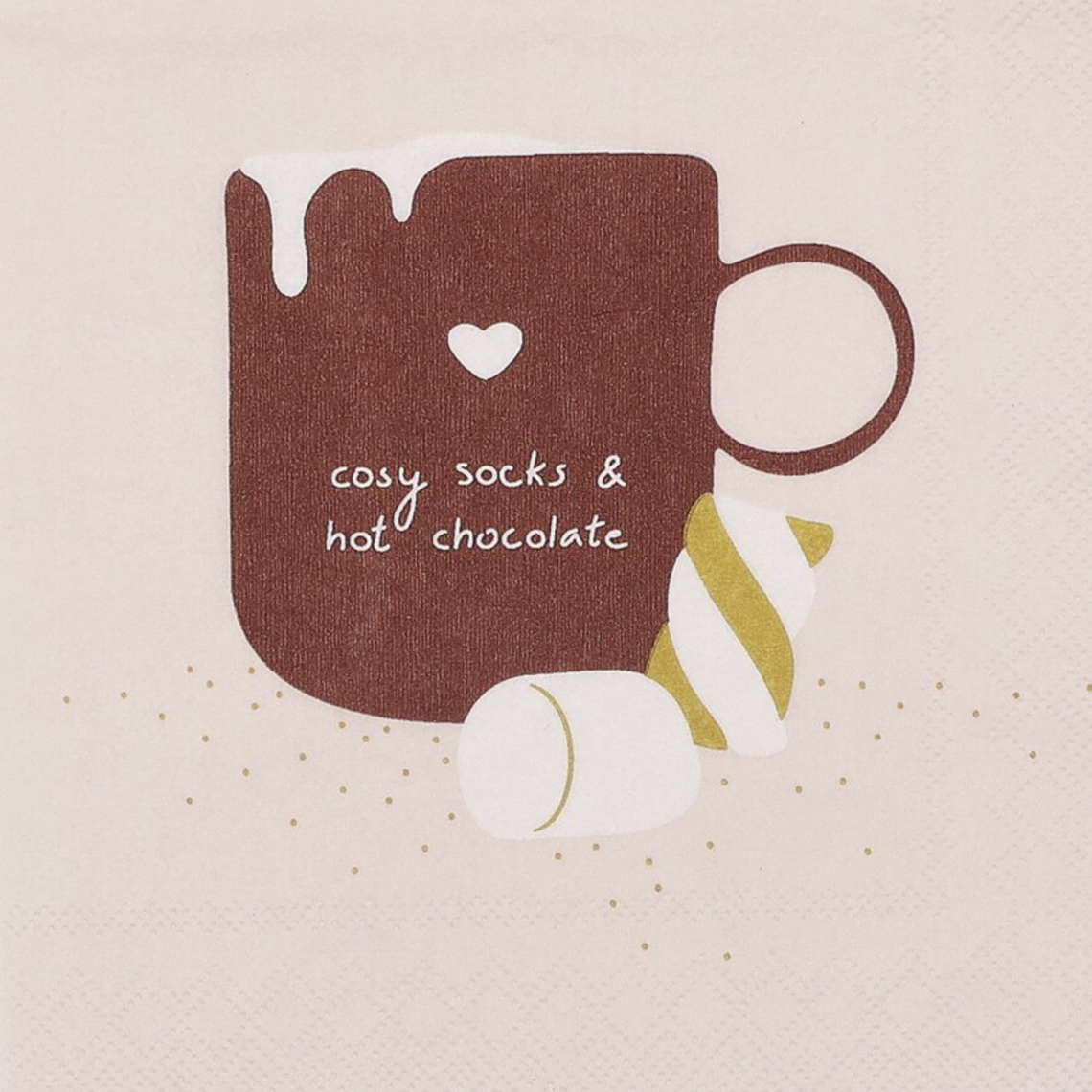 Cocktailservietten "Cosy socks ..." 