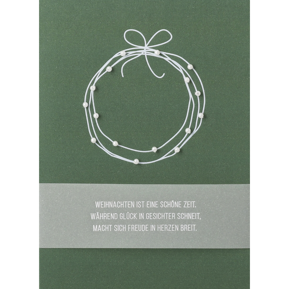 Perlenkarte "Schöne Zeit" 