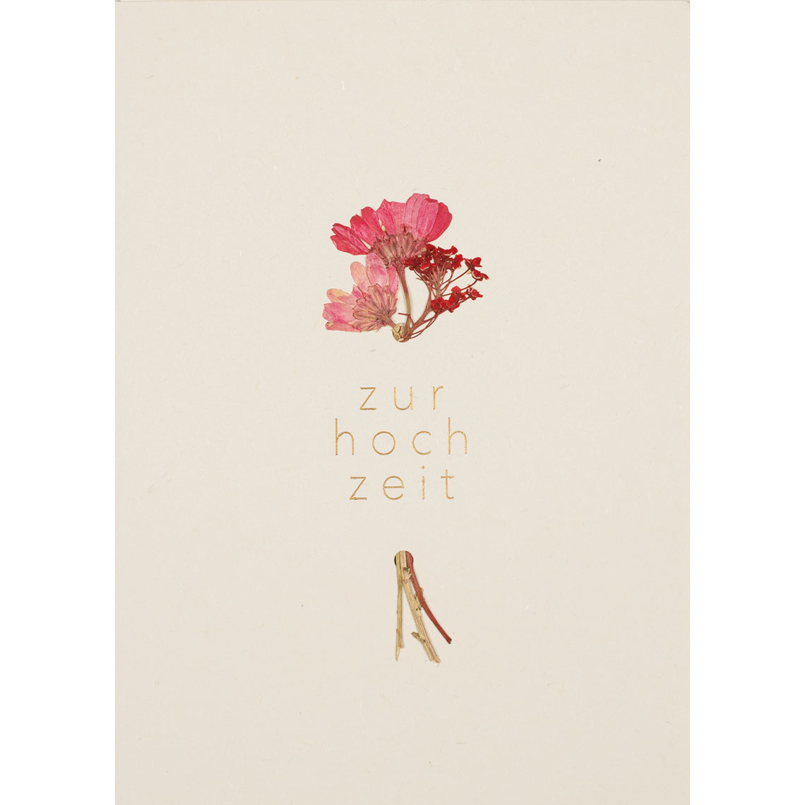 Blütezeitkarte "Zur Hochzeit" 