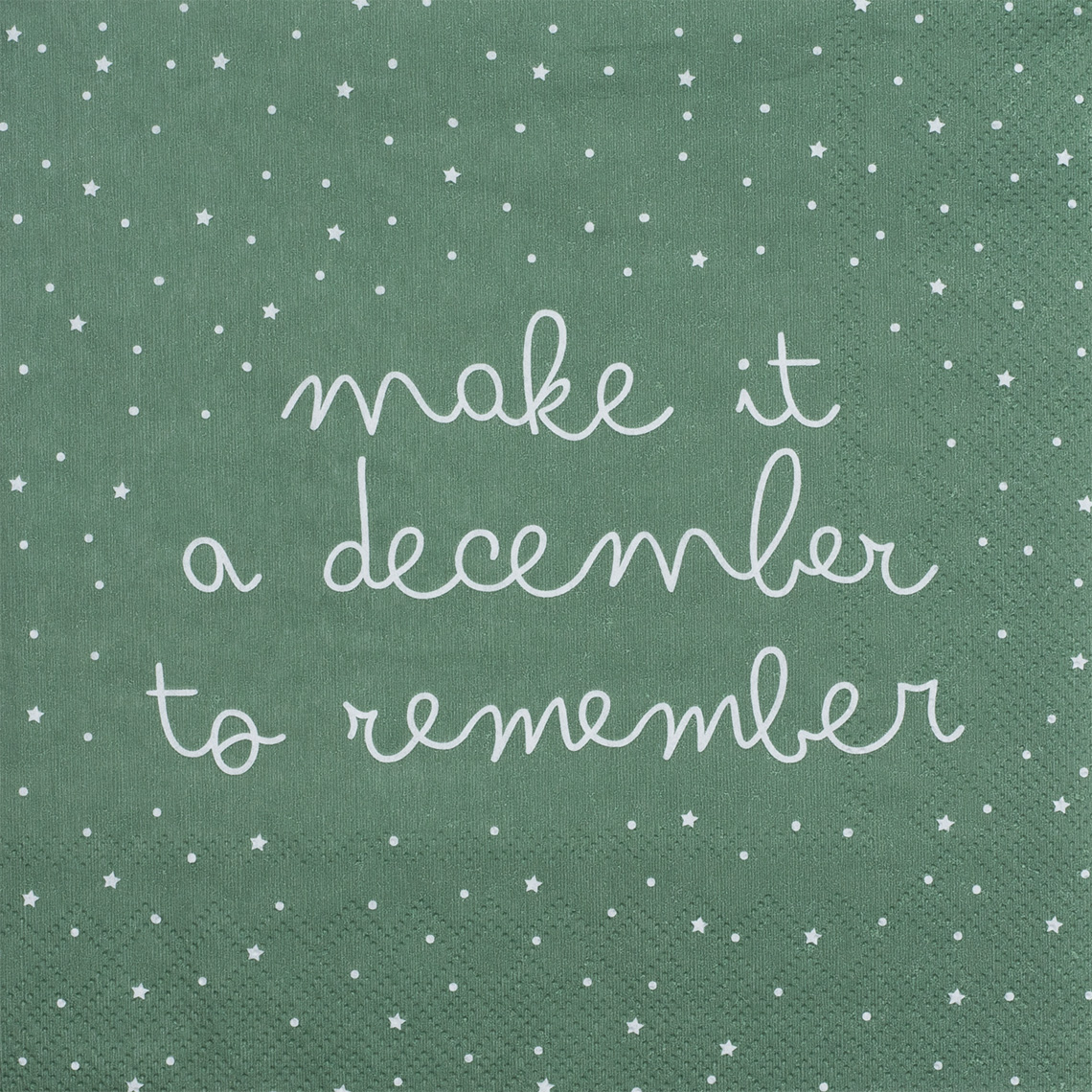 Weihnachtsservietten "Make it a december..." 
