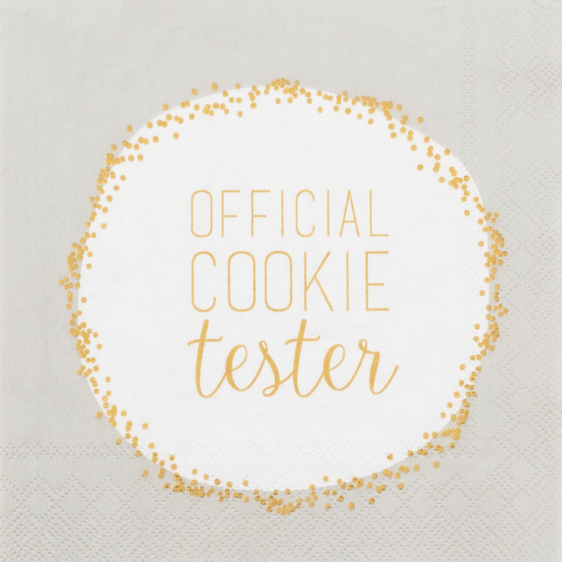 Servietten "Official cookie tester" 