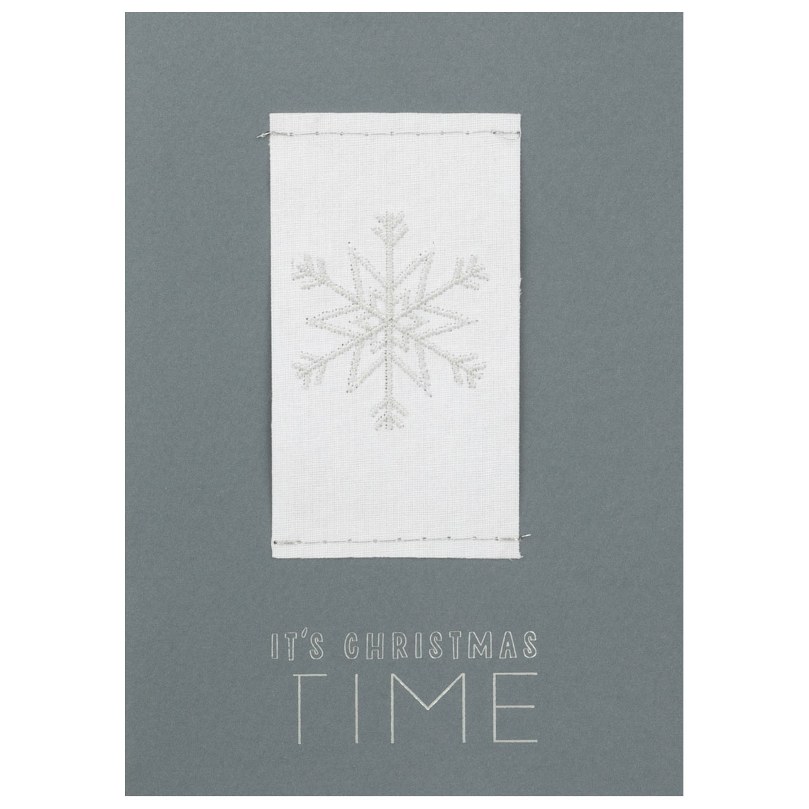Stickkarte "Its Christmas time" 